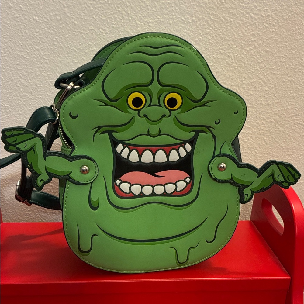 Loungefly Ghostbusters Slimer Green Ghost Crossbody Purse backpack